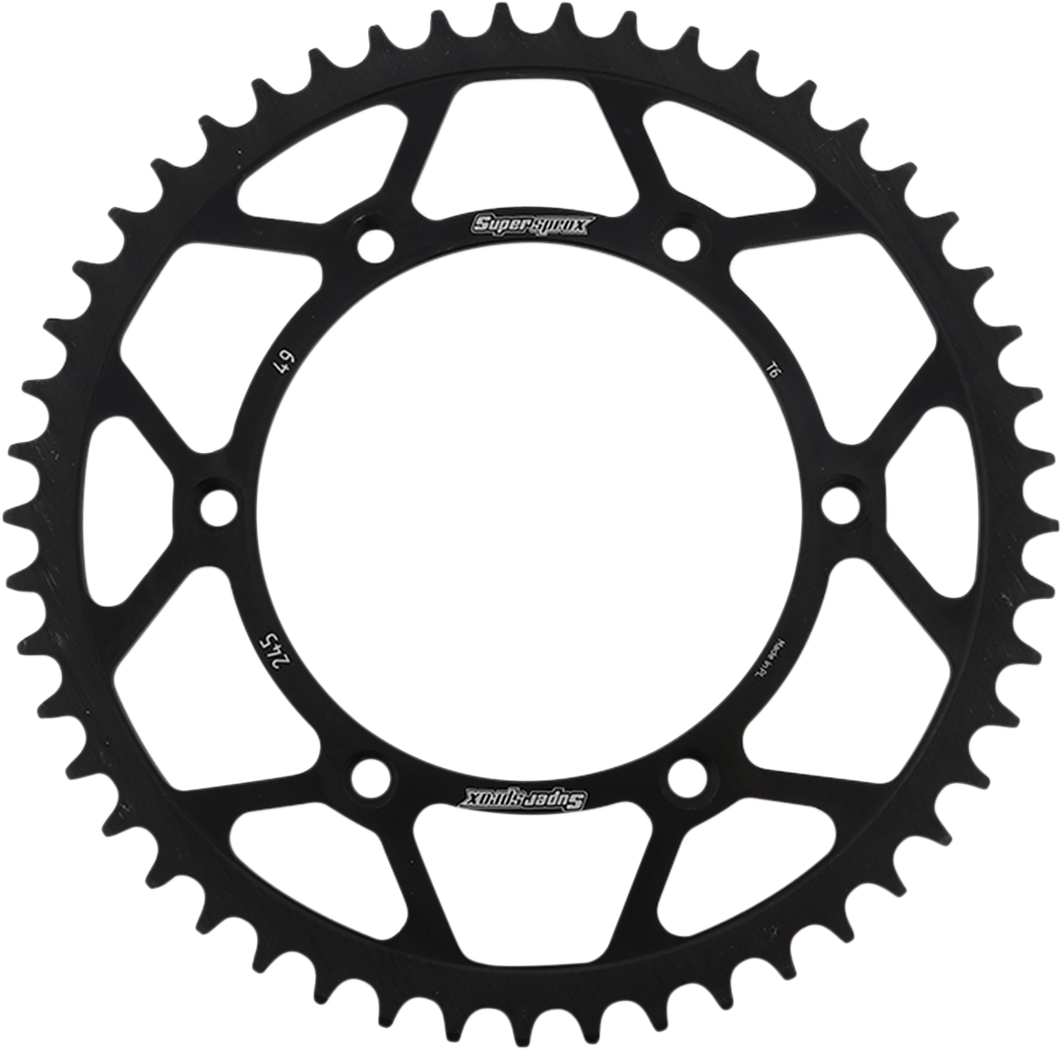 SUPERSPROX Steel Rear Sprocket - 49 Tooth RFE-245-49-BLK