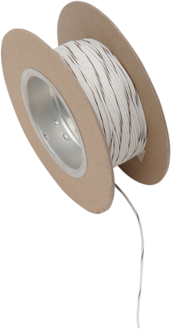 NAMZ 100' Wire Spool - 18 Gauge - White/Brown NWR-91-100