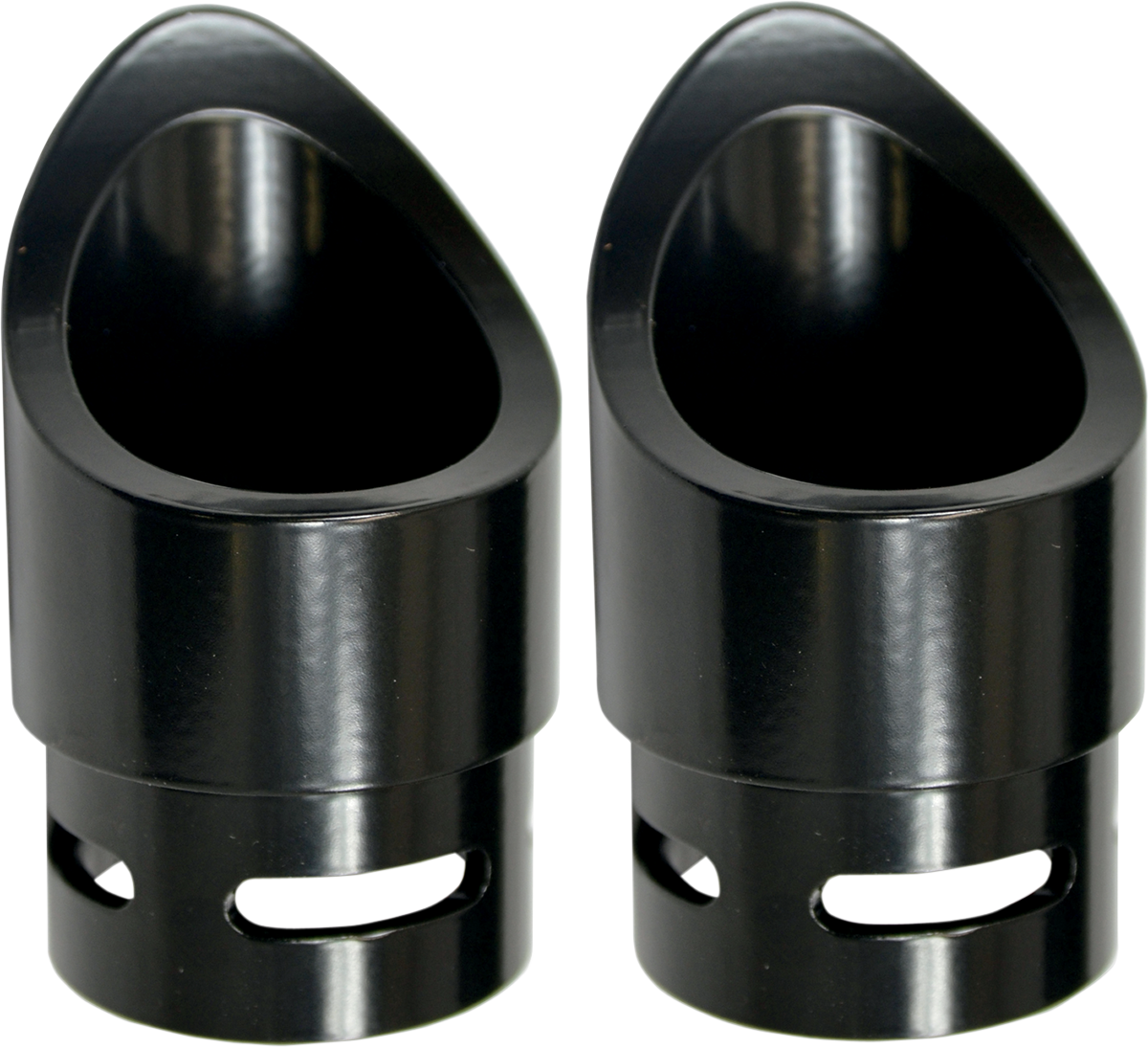 BARON Exhaust Tip - Black - Mini Scalloped BA-1100-02B