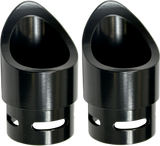 BARON Exhaust Tip - Black - Mini Scalloped BA-1100-02B