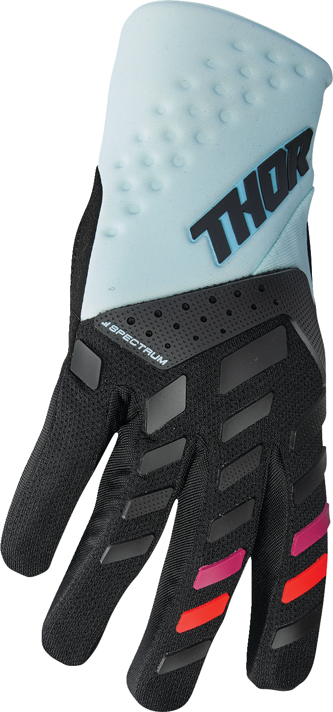 THOR Women's Spectrum Gloves - Black/Light Mint - XL 3331-0237