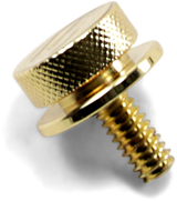 SADDLEMEN 1-1/4"-20 Seat Knob - Gold 8909GO