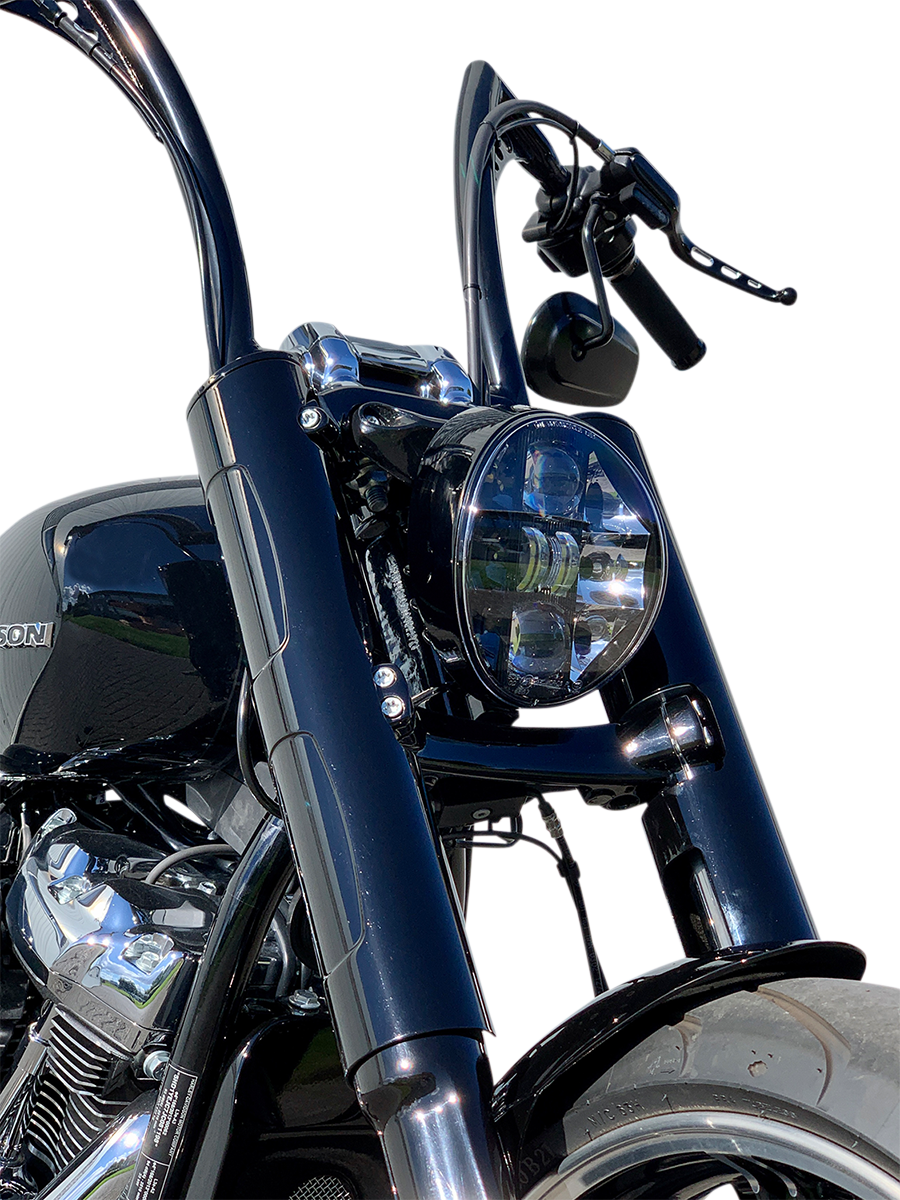 KODLIN MOTORCYCLE Fork Cover - Black - Softail Breakout FXBR/FXBRS K46660