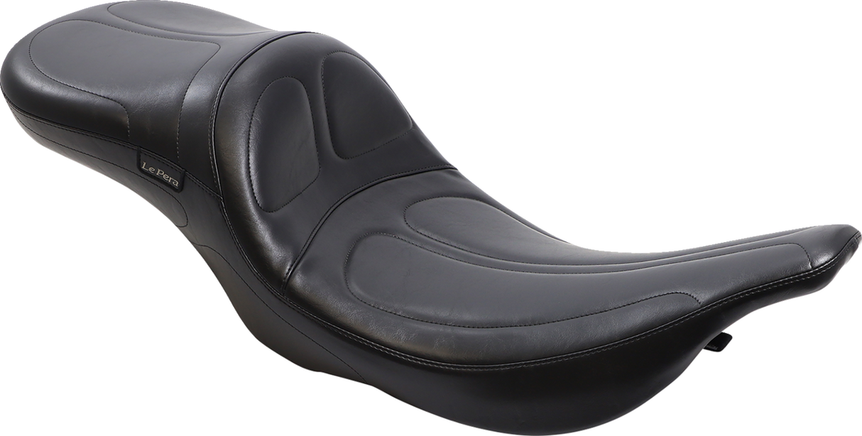 LE PERA Maverick Daddy Long Legs Seat - Black - Stitched - FLT '97-'01 LN-957DL