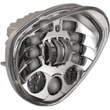 J.W. SPEAKER Adaptive 2 LED Headlight - 7" Victory - Chrome 555161