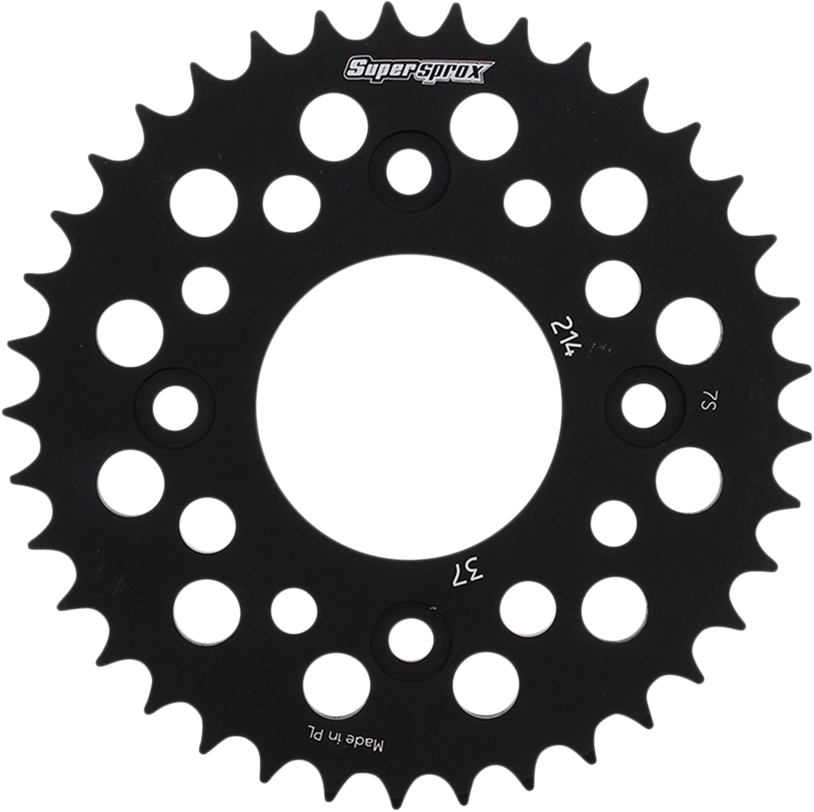 SUPERSPROX Rear Sprocket - Black - Honda - 37 Tooth RAL-214-37-BLK