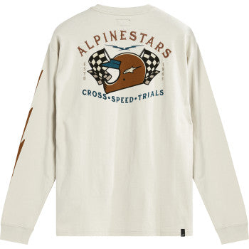 ALPINESTARS Full Face Long-Sleeve T-Shirt - Off White - Large 123371200204L