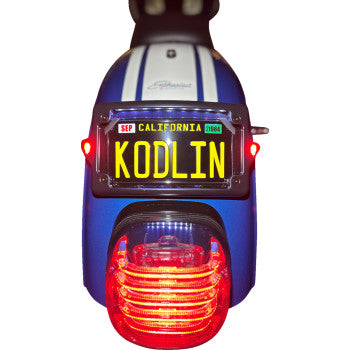 KODLIN USA License Plate Kit - Amber/Red/White - Black KUS20350