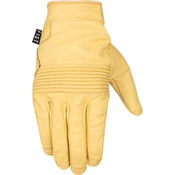 FIST HANDWEAR Road Warrior Leather Gloves - Yellow - 2XL F-GRW-01324-2XL