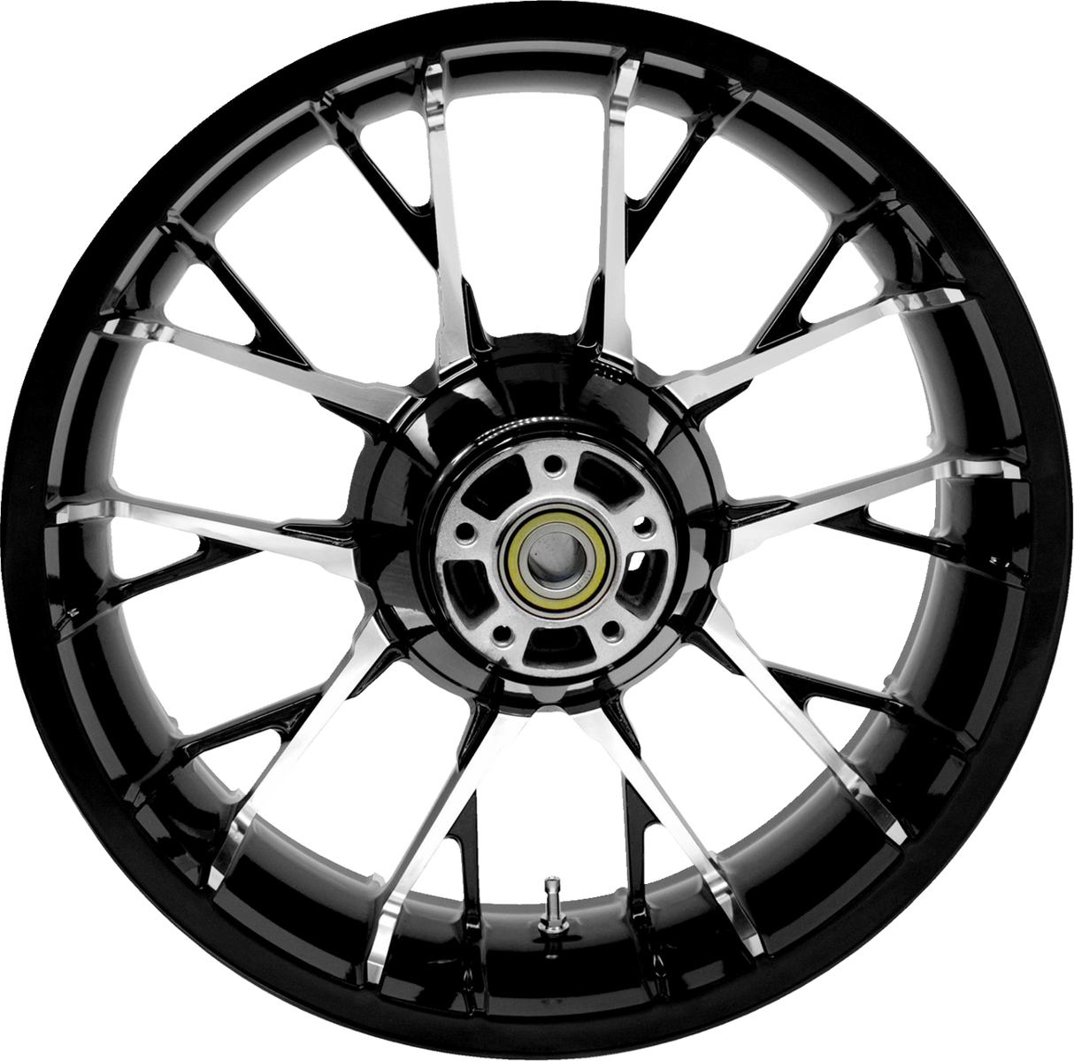 COASTAL MOTO Wheel - Marlin - Rear - Single Disc/ABS - Black Cut - 18"x5.50" 3D-MAR185BCABST