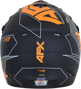 AFX FX-17 Helmet - Aced - Matte Black/Orange - Medium 0110-6505