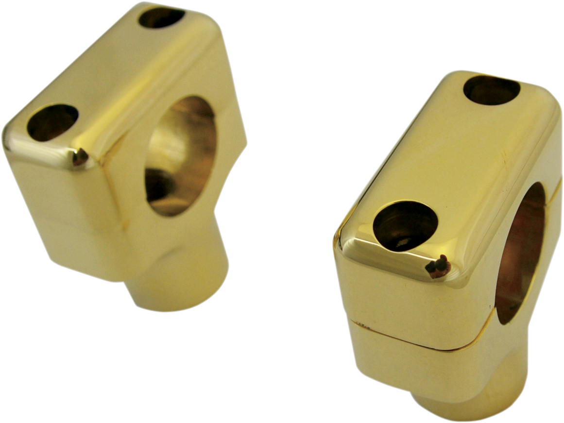 LA CHOPPERS Risers - 1-1/2" - Brass - Polished LA-7401-50