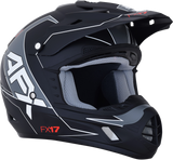 AFX FX-17 Helmet - Aced - Matte Black/White - XL 0110-6492