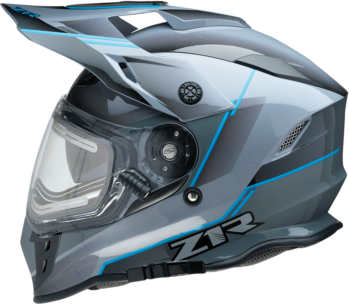 Z1R Range Helmet - Bladestorm - Gray/Black/Blue - Medium 0101-14061