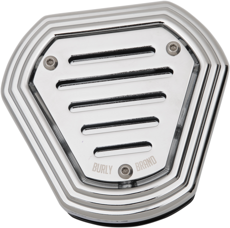 BURLY BRAND Burley Air Cleaner - Chrome - FLH B09-0011C