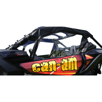 SEIZMIK Soft Full Doors - Rear Window - Black - Can-Am Maverick  X3  2017-2021 51-20993