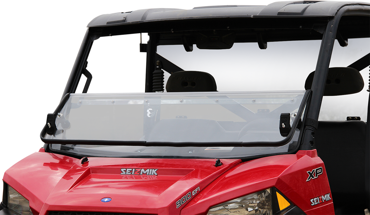 SEIZMIK Folding Windshield - Hard Coated Polycarbonate 25001