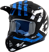 AFX FX-17Y Helmet - Attack - Matte Black/Blue - Small 0111-1408