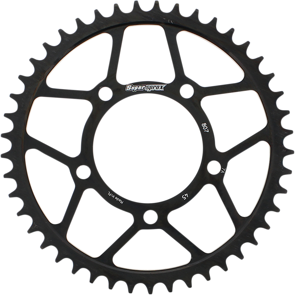 SUPERSPROX Rear Sprocket - 45 Tooth RFE-807-45-BLK