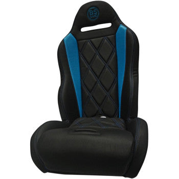 BS SAND Performance Seat - Big Diamond - Black/Titanium Blue - Polaris RZR  '15-'21  PEBUTBBDR