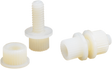 Parts Unlimited License Plate Bolt - 100 Pack - White Lp-600