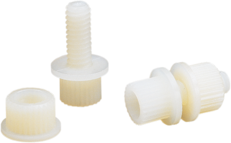 Parts Unlimited License Plate Bolt - 100 Pack - White Lp-600