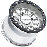 RACELINE WHEELS Wheel - Alpha - Front/Rear - Hyper Silver/with Black Ring - 15x10 - 4/156 - +10 mm A14SB-51056+10