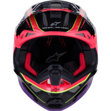 ALPINESTARS Supertech M10 Helmet - MIPS® - Era - Gloss Pink/Violet/Yellow Fluo - Small 8301223-3145-S