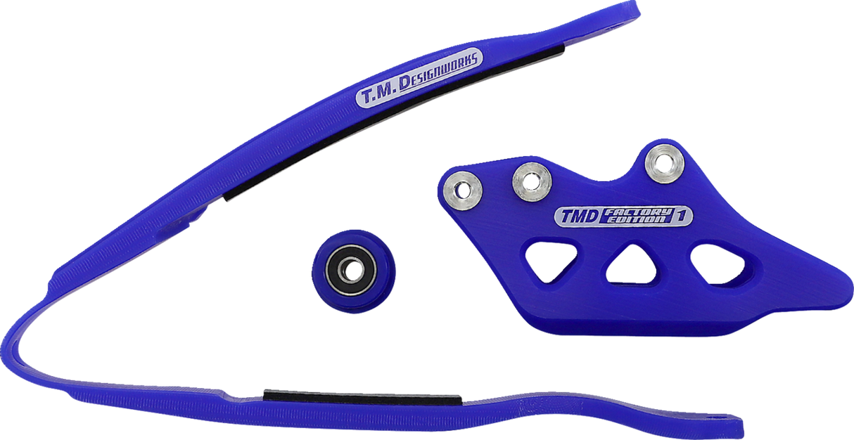 T.M. DESIGNWORKS Chain Guide/Slider - Yamaha - Blue YCP-K18-BU