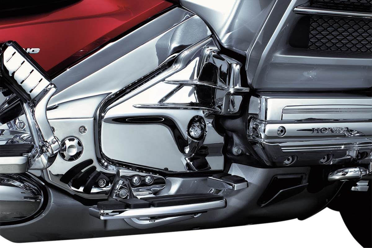 KURYAKYN Louvered Transmission Cover - Chrome 7366