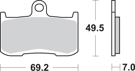 SBS HS Brake Pads - 782HS 782HS