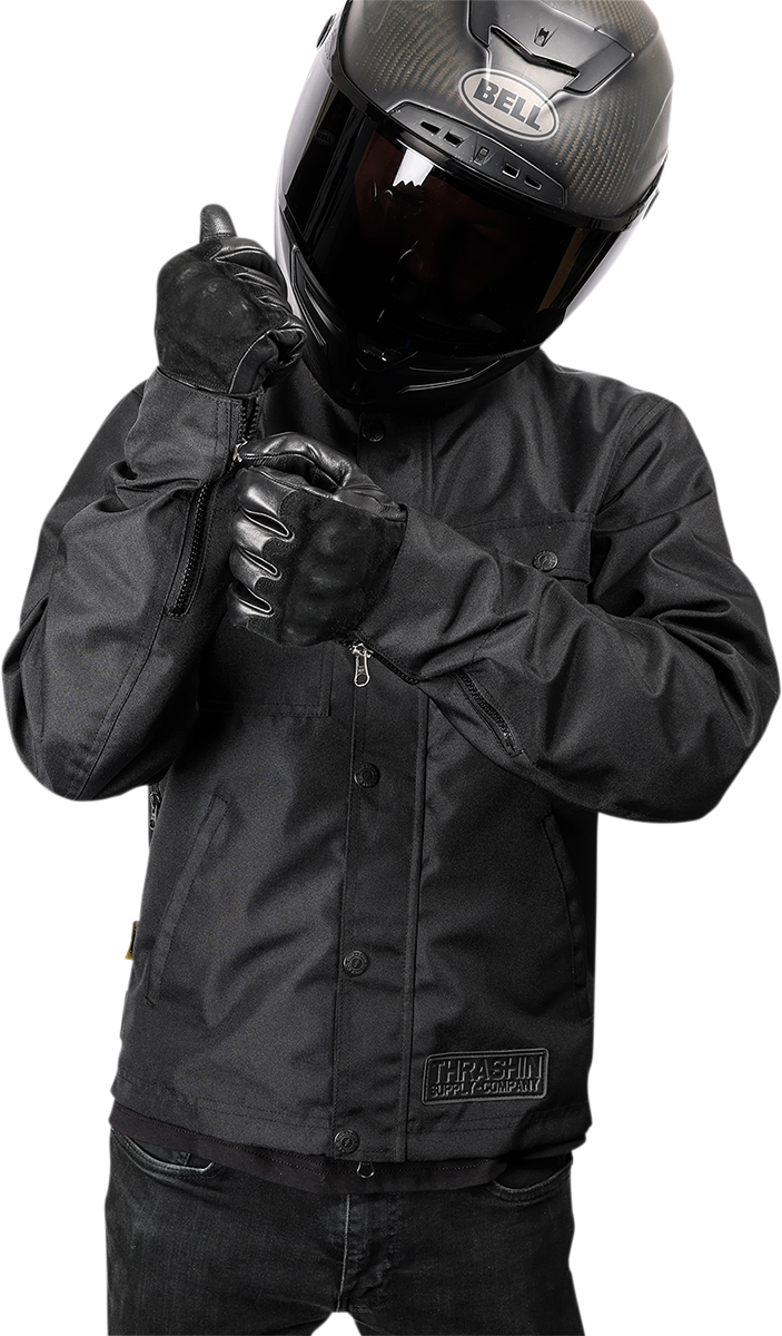 THRASHIN SUPPLY CO. Atlas Jacket - Black - Medium TMJ-02-09