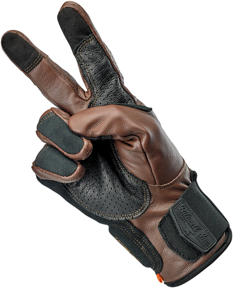 BILTWELL Borrego Gloves - Chocolate/Black - XL 1506-0201-305