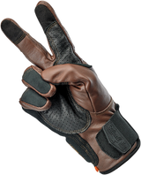 BILTWELL Borrego Gloves - Chocolate/Black - Medium 1506-0201-303