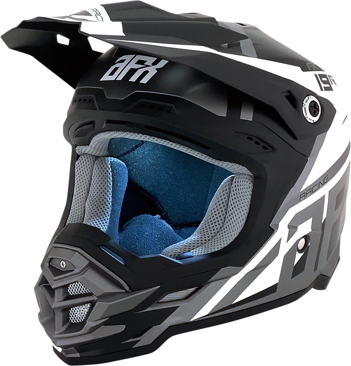 AFX FX-19R Helmet - Racing - Frost Gray - Small 0110-7073