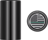 FIGURATI DESIGNS Docking Hardware Covers - American Flag - Green Line - Long - Black FD72-DC-2545-BK