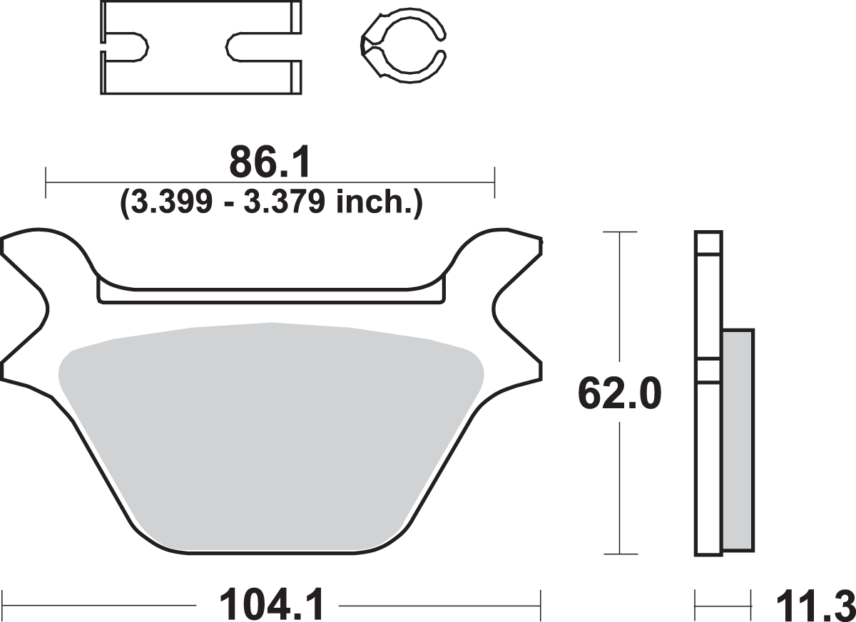 SBS Street Excel Brake Pads - Harley-Davidson 669H.LS