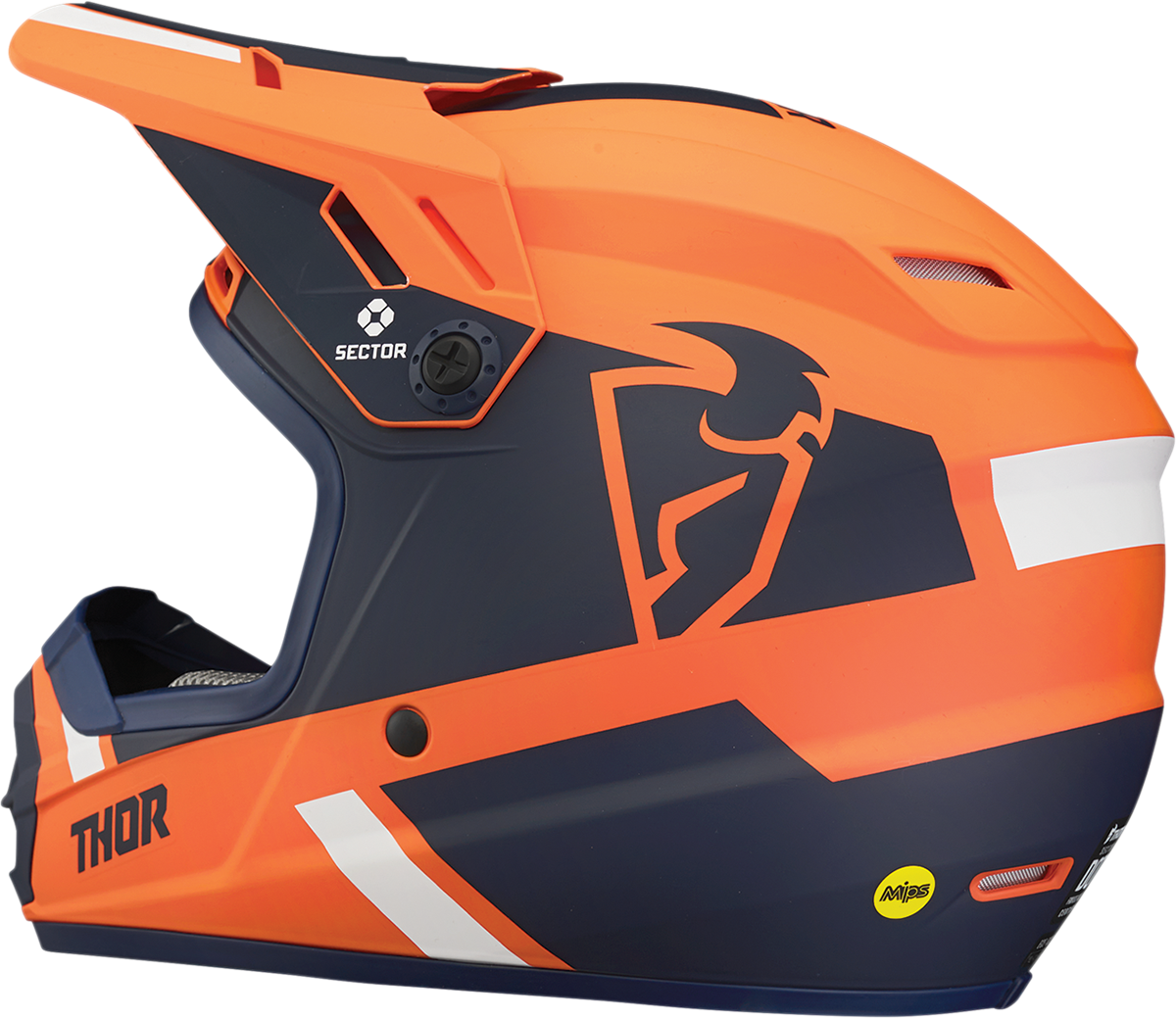 THOR Youth Sector Helmet - Split - MIPS - Orange/Navy - Large 0111-1355