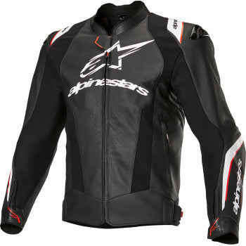 ALPINESTARS Missile v3 Ignition Leather Jacket - Black/White - US 46 / EU 56 3100325-12-56