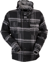 Z1R Timber Flannel Shirt - Black/Gray - 5XL 3040-2839