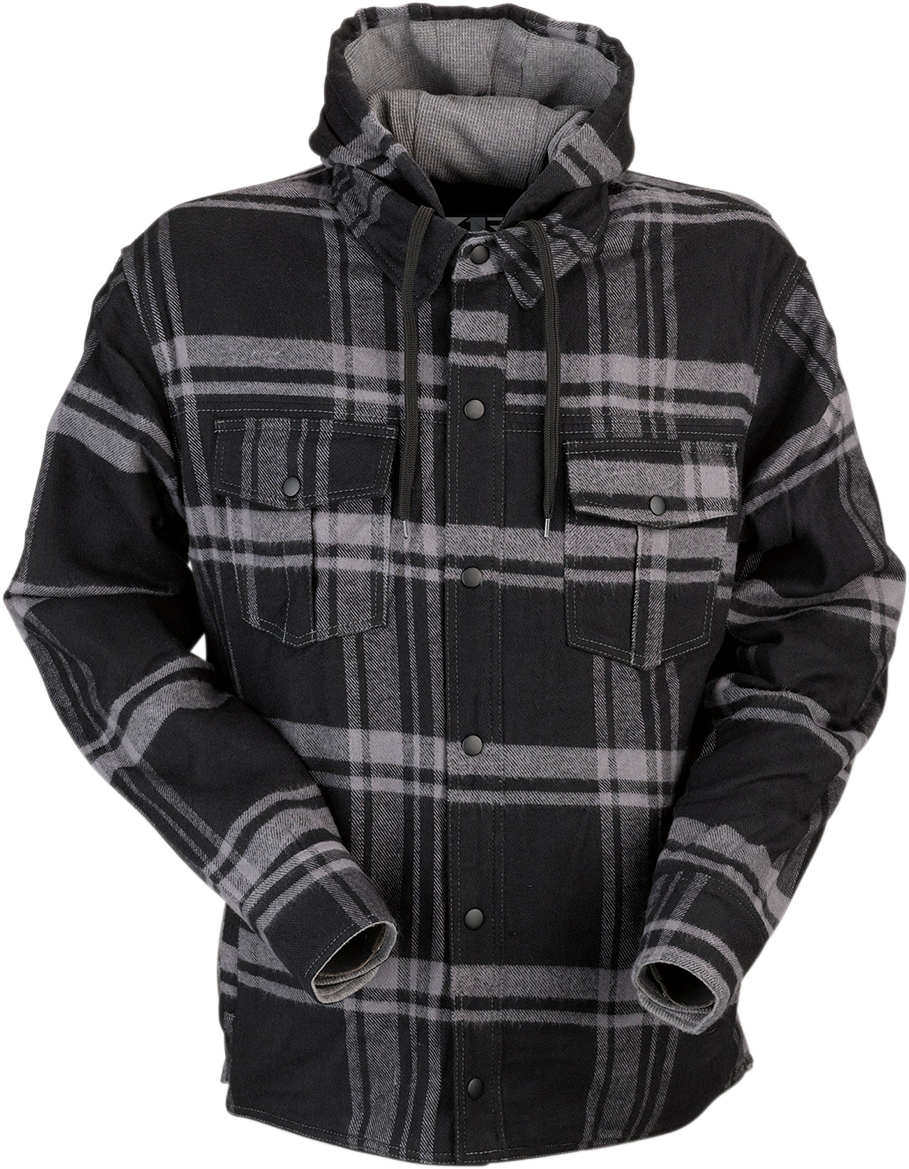 Z1R Timber Flannel Shirt - Black/Gray - 3XL 3040-2837