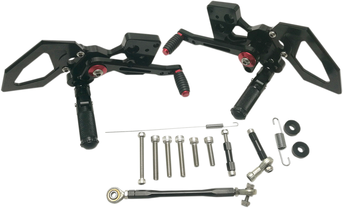 MGP MGP Rearset - Black - Kawasaki 51602-2500