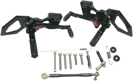 MGP MGP Rearset - Black - Kawasaki 51602-2500