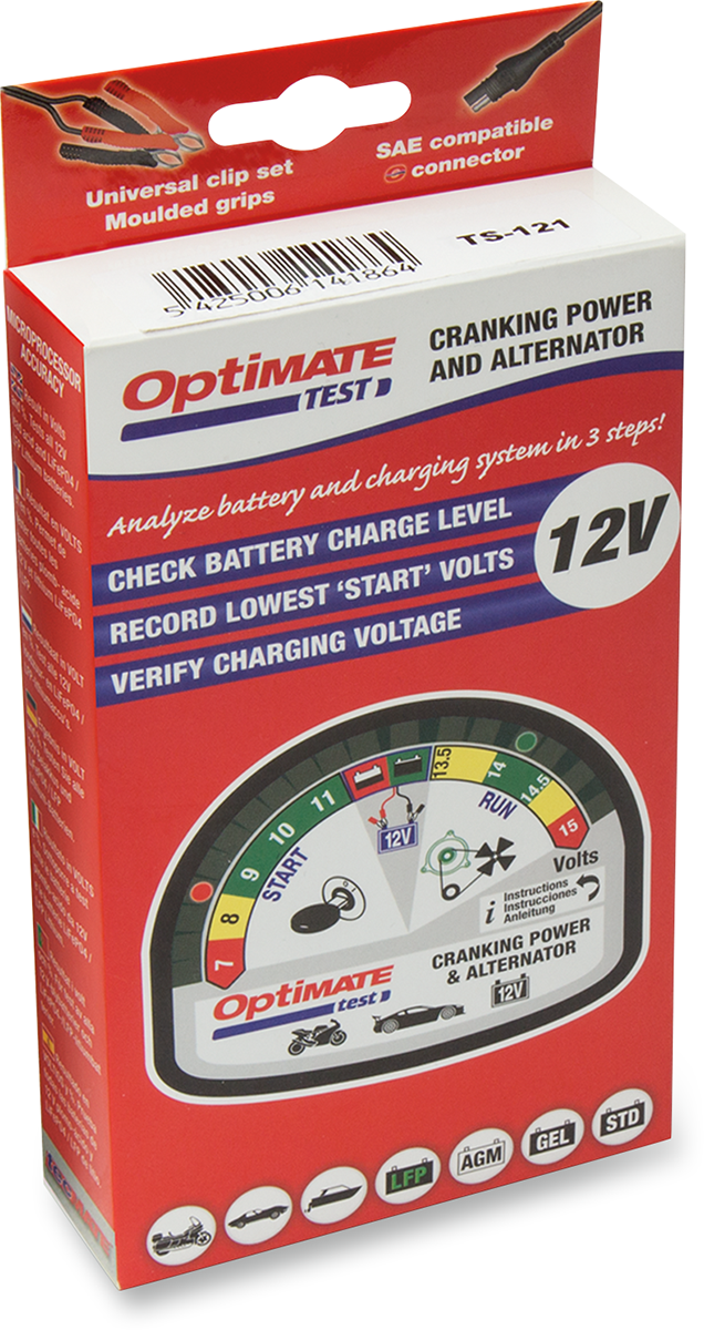 TECMATE Optimate Battery Cranking & Charging System Tester TS-121