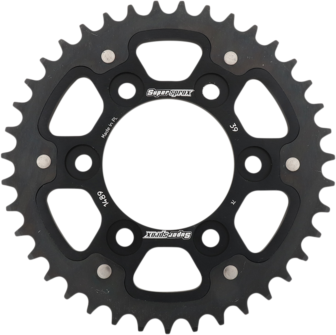 SUPERSPROX Stealth Rear Sprocket - 39 Tooth - Black - Kawasaki RST-1489-39-BLK