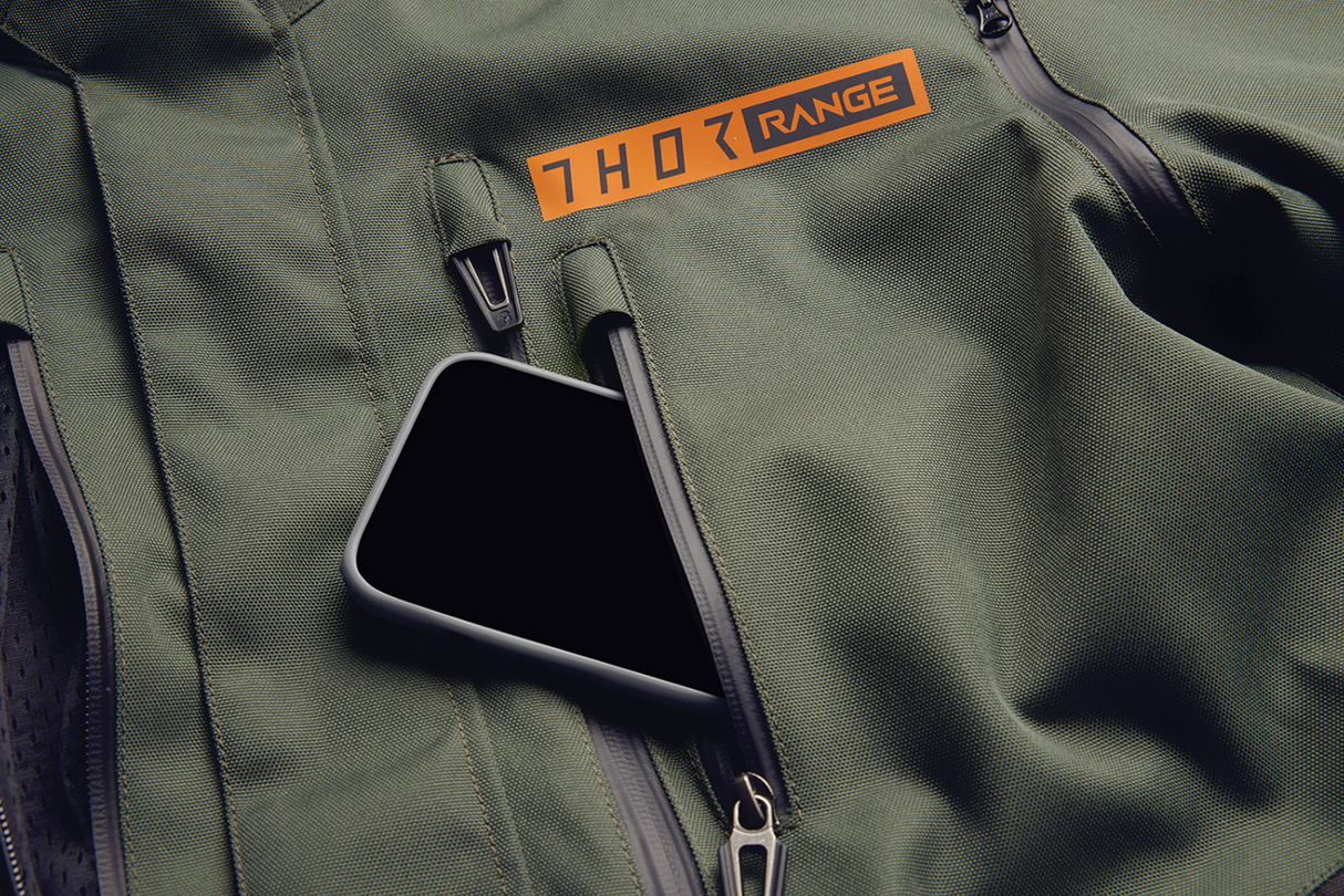 THOR Range Jacket - Army Green/Orange - Large 2920-0728