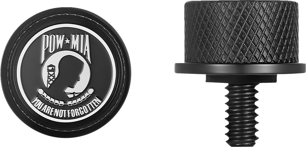 FIGURATI DESIGNS Seat Mounting Knob - Black - POW MIA FD50-SEAT KN-BK