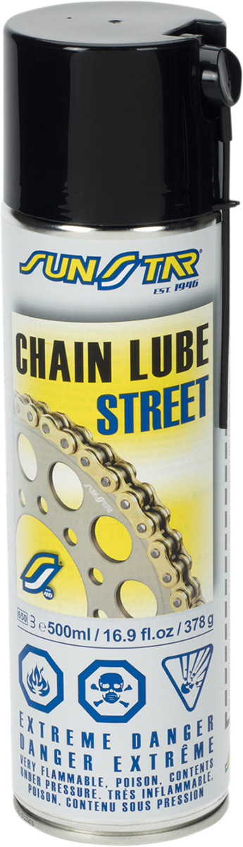 SUNSTAR SPROCKETS Street Chain Lube - 500ml - Aerosol SSLUBE-500RR