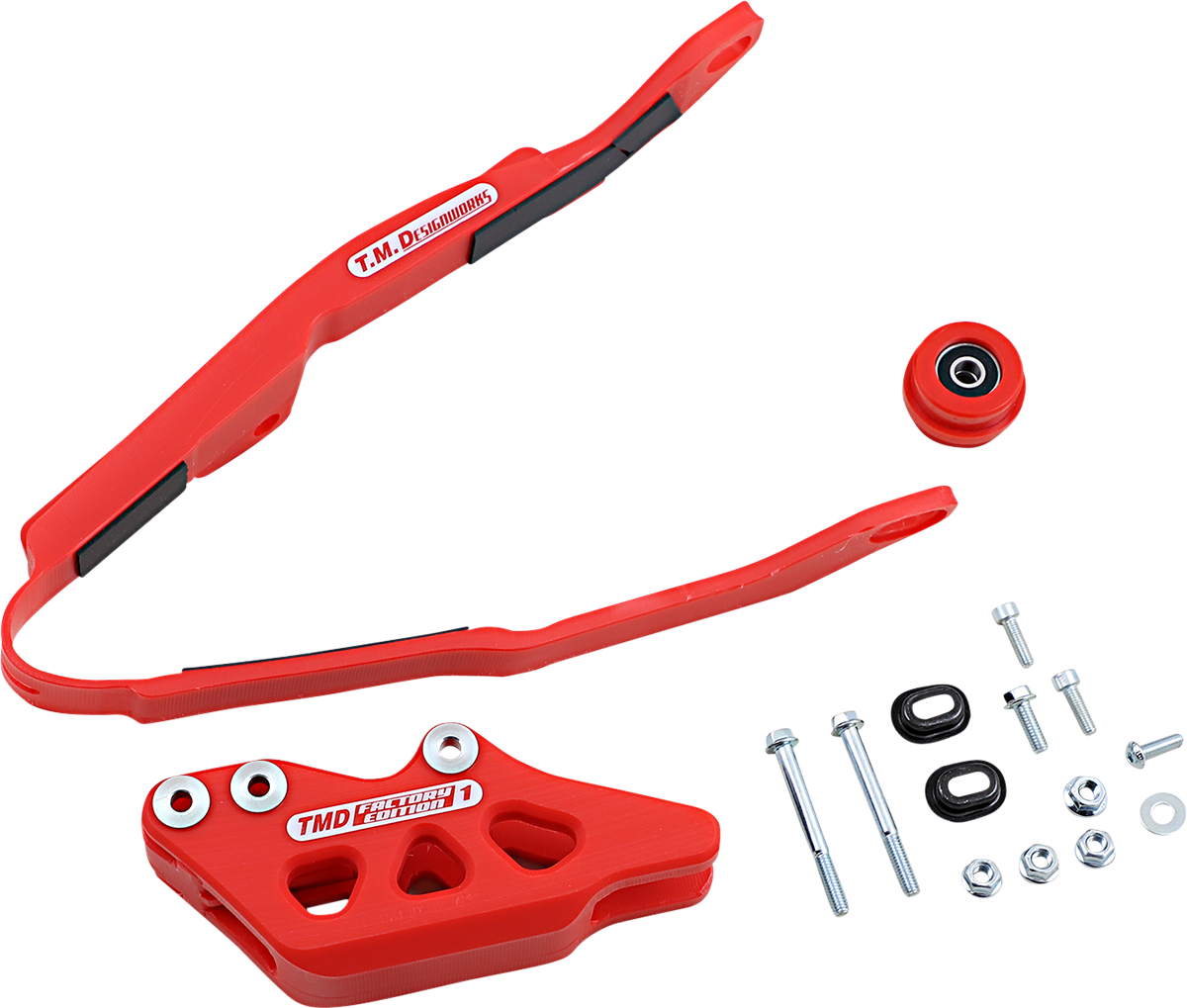 T.M. DESIGNWORKS Chain Guide/Slider - Honda - Red HCP-H04-RD