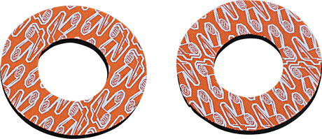 RENTHAL Grip Donutz - White/Orange G204